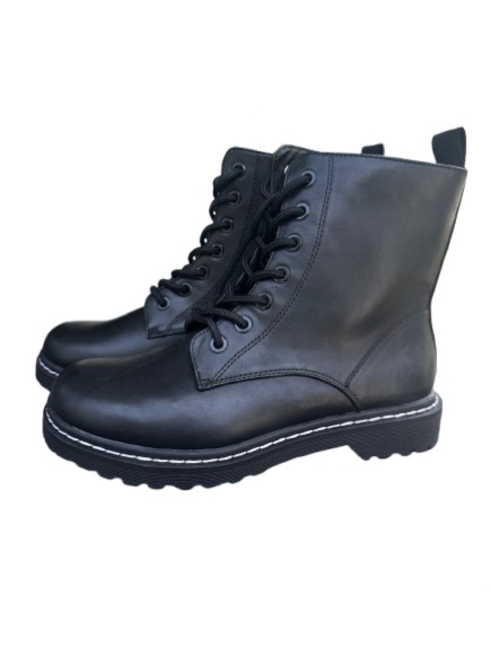 torrid Stevie Black Lace-Up Combat Boots